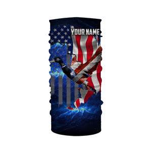 Duck hunting American flag patriotic 3d galaxy camo shirts- Personalized Hunting gift NQSD19