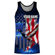 Load image into Gallery viewer, Duck hunting American flag patriotic 3d galaxy camo shirts- Personalized Hunting gift NQSD19