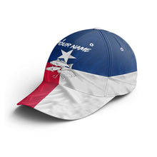 Load image into Gallery viewer, Texas Fishing 3D Texas Flag redfish, trout, flounder Custom fishing hat Fishing Baseball Angler hat NQS1767