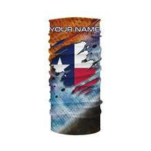 Load image into Gallery viewer, Texas slam redfish trout flounder scales Texas flag Custom patriotic fishing long sleeve shirts NQS6813