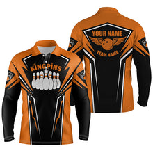 Load image into Gallery viewer, personalized bowling shirt for men – custom name design side view