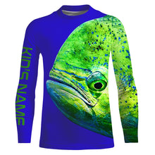 Load image into Gallery viewer, Mahi mahi Fishing Saltwater Blue Ocean All Over print shirts personalized fishing Gift NQS573