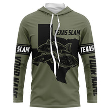 Load image into Gallery viewer, Texas slam fishing Redfish, trout,flounder Custom UV sun protection Long sleeve Fishing Shirts jerseys NQS6570