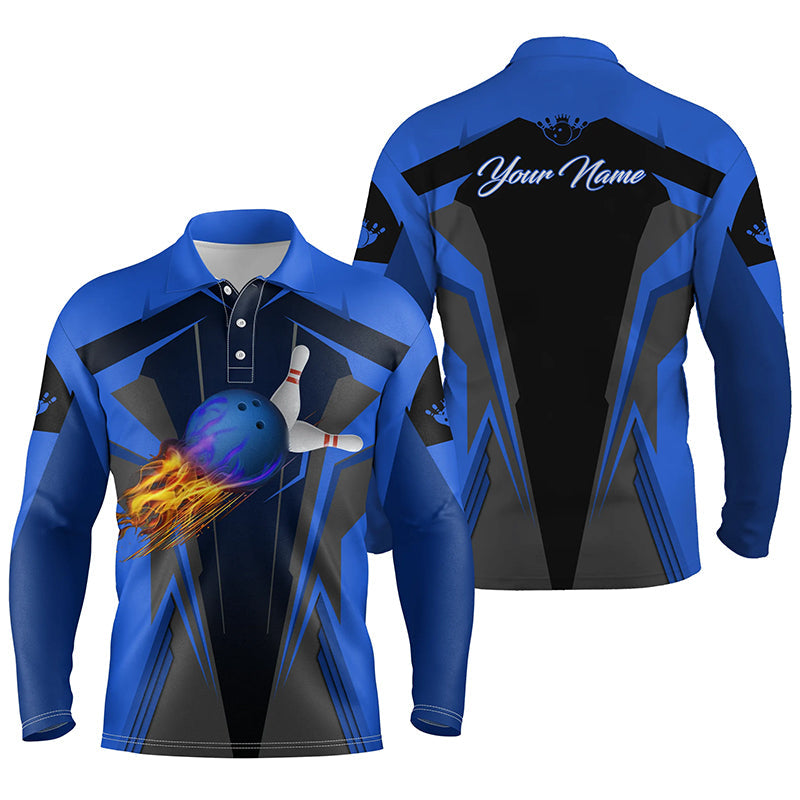 personalized bowling shirt for men – custom name design side view