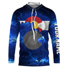 Load image into Gallery viewer, Colorado Flag blue galaxy Universe patriotic Custom sun protection fishing jersey Colorado shirts NQS3591