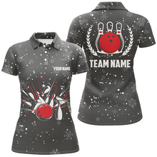 Load image into Gallery viewer, Womens Bowling Polo Shirts Custom Christmas retro bowling team Ladies Bowler Jerseys, bowling gifts NQS6592