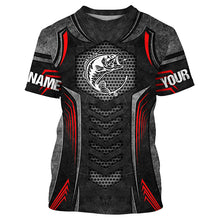 Load image into Gallery viewer, Beautiful Largemouth Bass Fishing Bass Tattoo Metal Custom Fishing Jersey - Personalized Fishing Gifts NQS4342