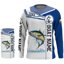 Load image into Gallery viewer, Tuna fishing UV protection Customize boat name tournament long sleeves fishing shirts NQS1972