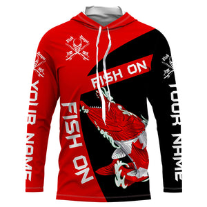 Musky fishing Canadian flag Custom sun protection Long sleeve Fishing Shirts, muskie Fishing Gifts NQS4593