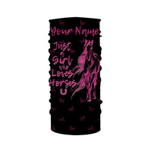 Load image into Gallery viewer, Just a girl who loves horses tattoo pink camo Customize Name 3D All Over Printed Shirts NQS2989