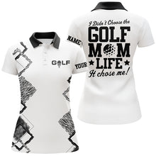 Load image into Gallery viewer, Womens golf polo shirt Custom I didn't choose the golf mom life it chose me, funny golf shirt for mom NQS5326