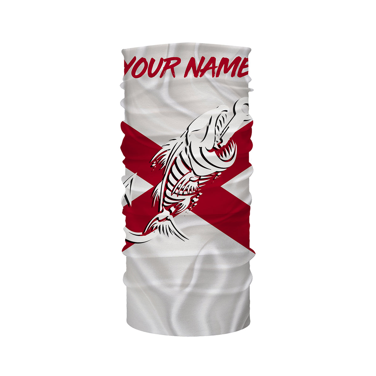 AL Fishing Custom Alabama Flag Fish hook skull Custom sun protection fishing shirts for men, women NQS3343