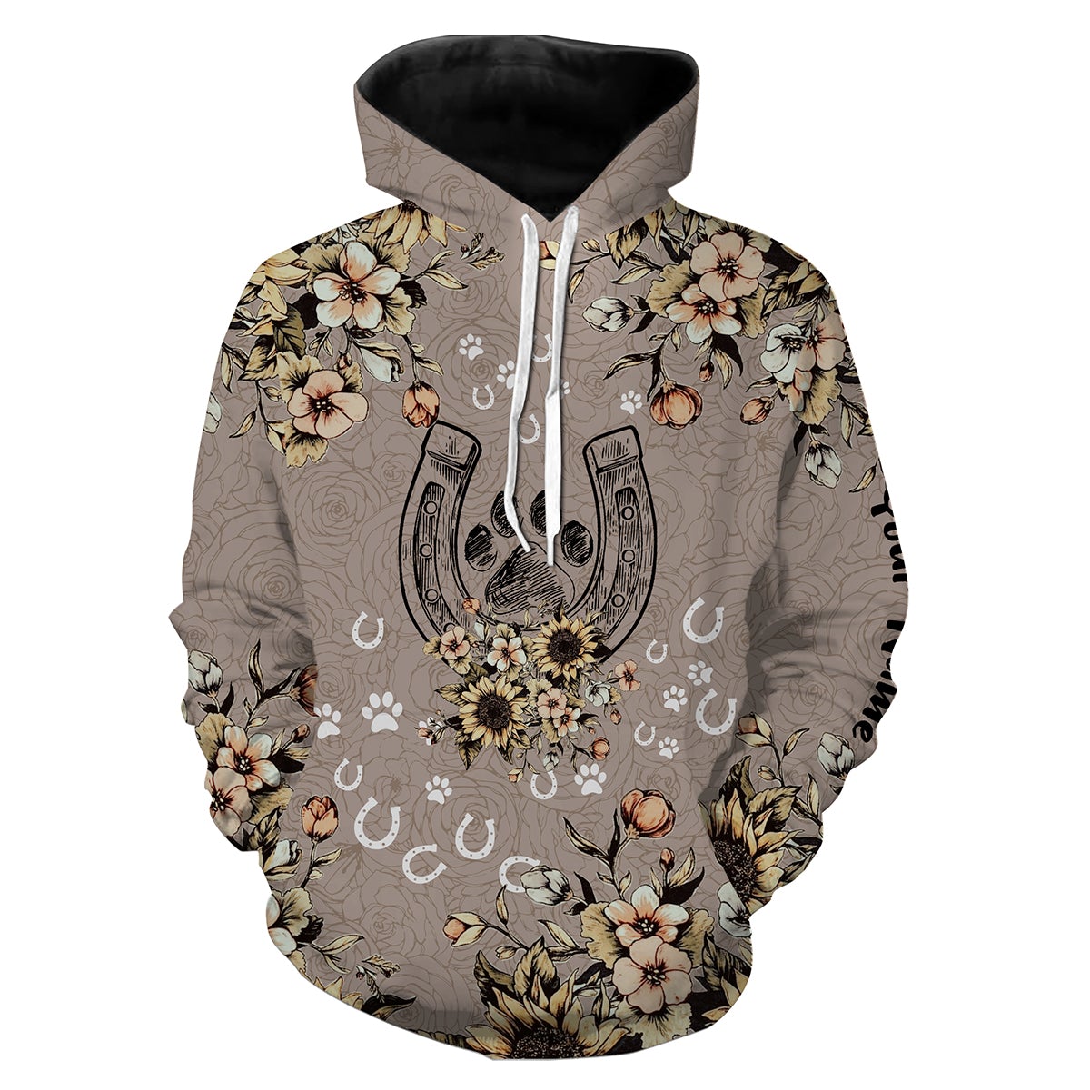 Horse dog paw horse flowers Customize horse Shirts, leggings, gift For Horse Lovers NQS2706