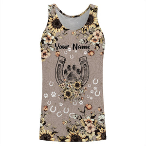 Horse dog paw horse flowers Customize horse Shirts, leggings, gift For Horse Lovers NQS2706