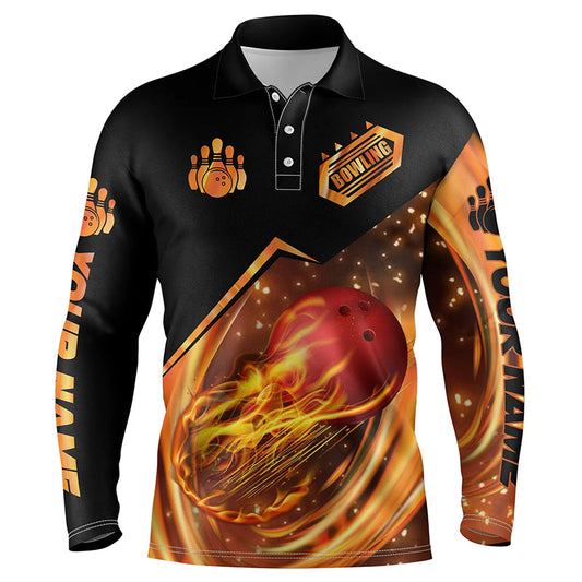 personalized bowling shirt for men – custom name design side view