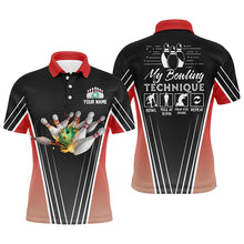 Load image into Gallery viewer, Custom bowling shirt for men – personalized team jersey front view