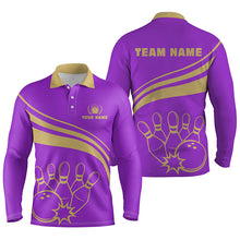 Load image into Gallery viewer, personalized bowling shirt for men – custom name design side view