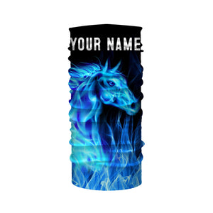 Blue fire horses Custom Horse Shirts personalized equestrian clothing, gifts for horse lovers NQS3278