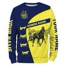 Load image into Gallery viewer, Harness racing custom name horse riding horse shirts, personalized horse gift for men, women, kid NQS4247