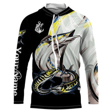 Load image into Gallery viewer, Wahoo saltwater fishing Customize Name UV protection quick dry UPF 30+ long sleeves fishing shirts,gifts for fishing lover NQS2452
