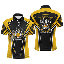 Load image into Gallery viewer, Custom bowling shirt for bowling – personalized team jersey front view