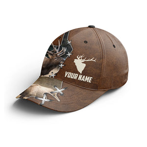 Elk Hunting Camouflage Custom Name 3D Hat - Outdoor Cap Hunting Gifts for Elk Hunter NQS4224