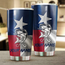 Load image into Gallery viewer, 1PC Texas Catfish fishing tumbler Customize name Stainless Steel Tumbler Cup Personalized Fishing gift fishing team - NQS810