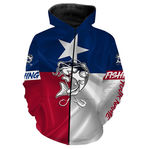 Catfish Tattoo fishing Texas Flag 3D All Over print shirts saltwater personalized fishing apparel for Adult and kid NQS445