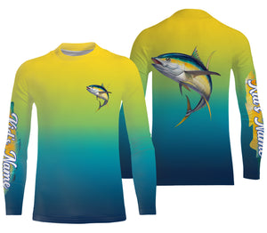 Tuna fishing Custom Name UV protection UPF 30+ fishing jersey, deep sea fishing tournament shirts NQS3047