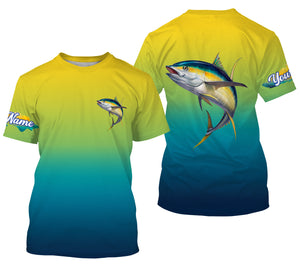 Tuna fishing Custom Name UV protection UPF 30+ fishing jersey, deep sea fishing tournament shirts NQS3047