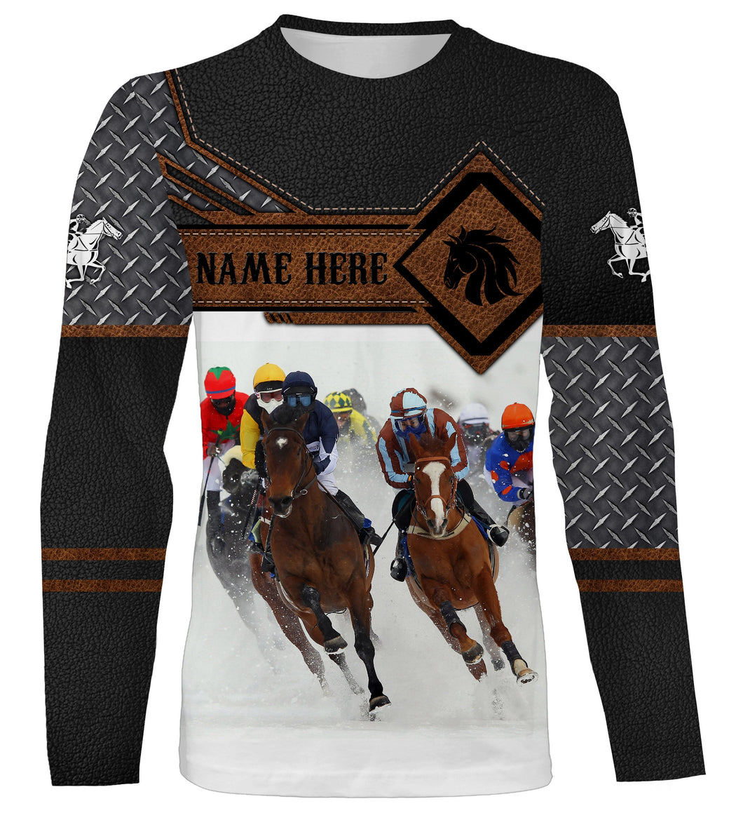 Horse riding tops Custom Name and photo 3D equestrian riding shirts, horse long sleeve shirt NQS3224