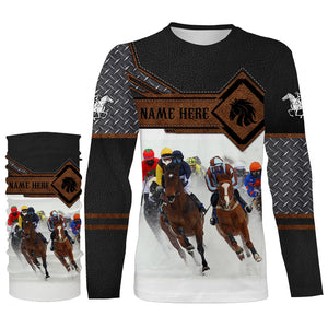 Horse riding tops Custom Name and photo 3D equestrian riding shirts, horse long sleeve shirt NQS3224