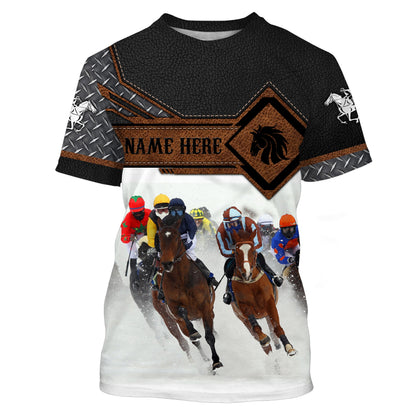 Horse riding tops Custom Name and photo 3D equestrian riding shirts, horse long sleeve shirt NQS3224