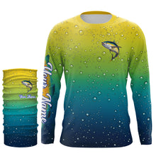 Load image into Gallery viewer, Tuna fishing scales bubble Custom Name UV protection UPF 30+ custom saltwater fishing jersey NQS3230