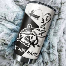 Load image into Gallery viewer, Musky Fish On Customize Name Fishing Tumbler Cup Personalized Fishing Gift For Fisherman NQS367