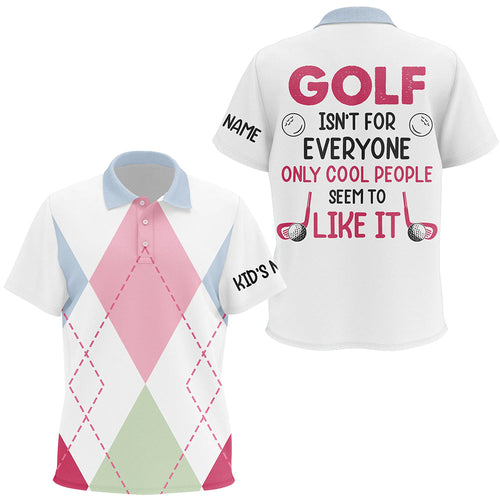 Kid golf polo shirts custom argyle pattern golf isn't for everyone only cool people seem to like it NQS6709