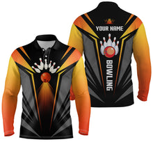Load image into Gallery viewer, personalized bowling shirt for men – custom name design side view