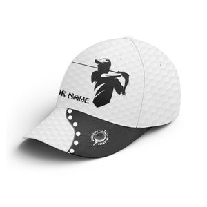 Golfer hat custom name black & white golf hats Unisex Baseball mens golf hats NQS3381