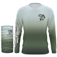 Load image into Gallery viewer, Striped Bass fishing Custom sun protection long sleeve fishing jersey, Striper fishing shirts NQS4050