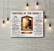 Load image into Gallery viewer, Waiting At The Door Horse Memorial Horse canvas wall art, Custom Name and pictures canvas horse prints NQS3150