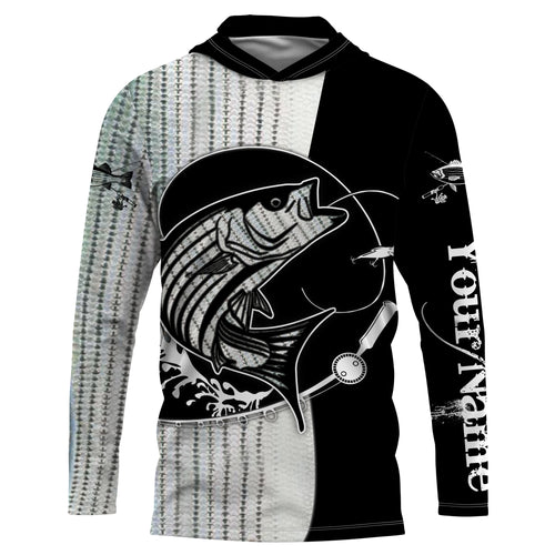 Striped Bass Striper Fishing custom performance fishing shirts NQS620