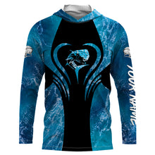 Load image into Gallery viewer, Mahi Mahi saltwater fishing shirt blue camo sun protection quick dry Custom name shirt, legging NQS1347