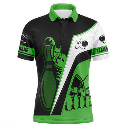 personalized bowling shirt for men – custom name design side view