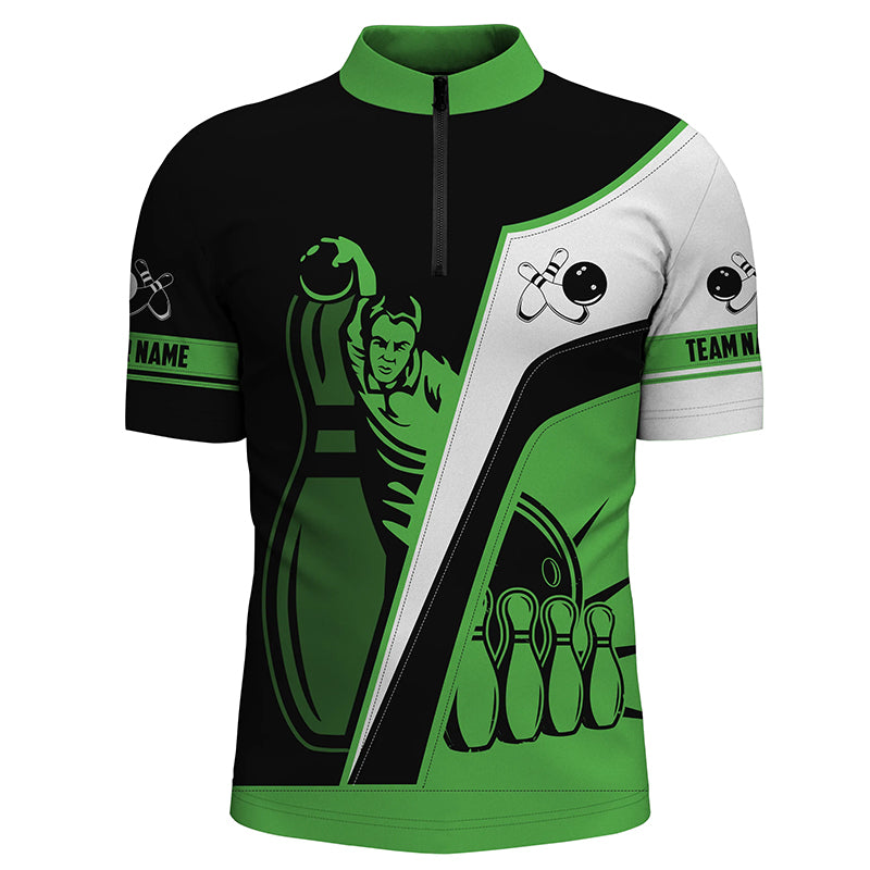 personalized bowling shirt for men – custom name design side view