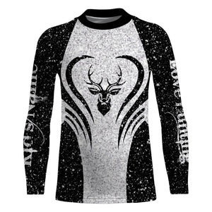 Deer tattoo shirt Custom Name 3D All Over Printed Shirt, leggings - hunting gift NQSD101