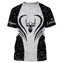 Load image into Gallery viewer, Deer tattoo shirt Custom Name 3D All Over Printed Shirt, leggings - hunting gift NQSD101