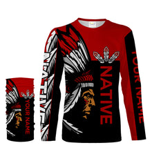 Load image into Gallery viewer, Customize Native American men red tattoo 3D All over print Shirt Indigenous Gifts Apparel NQS2099