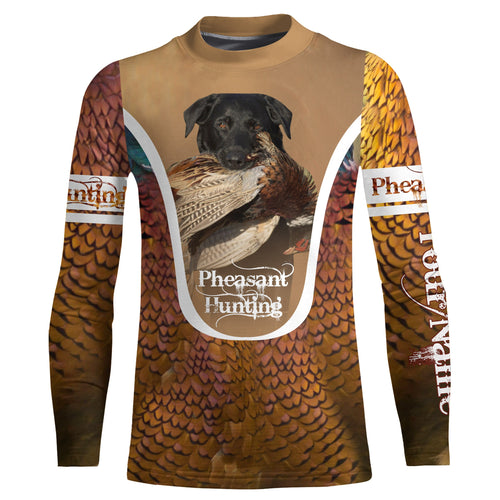 Black Labs Pheasant hunting dog Custom name All over print Shirts, Personalized hunting gifts FSD3998