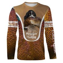 Load image into Gallery viewer, English Springer Spaniel Pheasant hunting dog Custom name All over print Shirts, Personalized gifts FSD4001