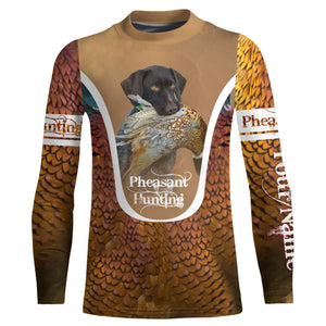 Deutsch Drahthaar Pheasant hunting dog Custom name All over print Shirts, Personalized Hunting gifts FSD4003